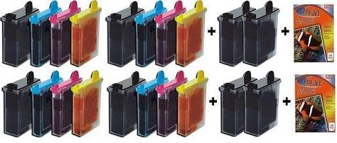 20x Brother Compatible Ink Multipack Cartridges LC02 SELECT YOUR OWN COLOURS - Free UK Delivery